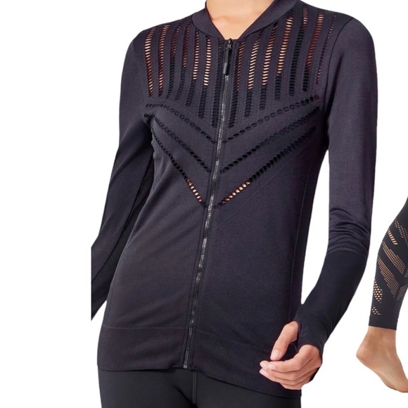 Marika | Jackets & Coats | Marika Active Seamless Athleisure Laser Cut ...